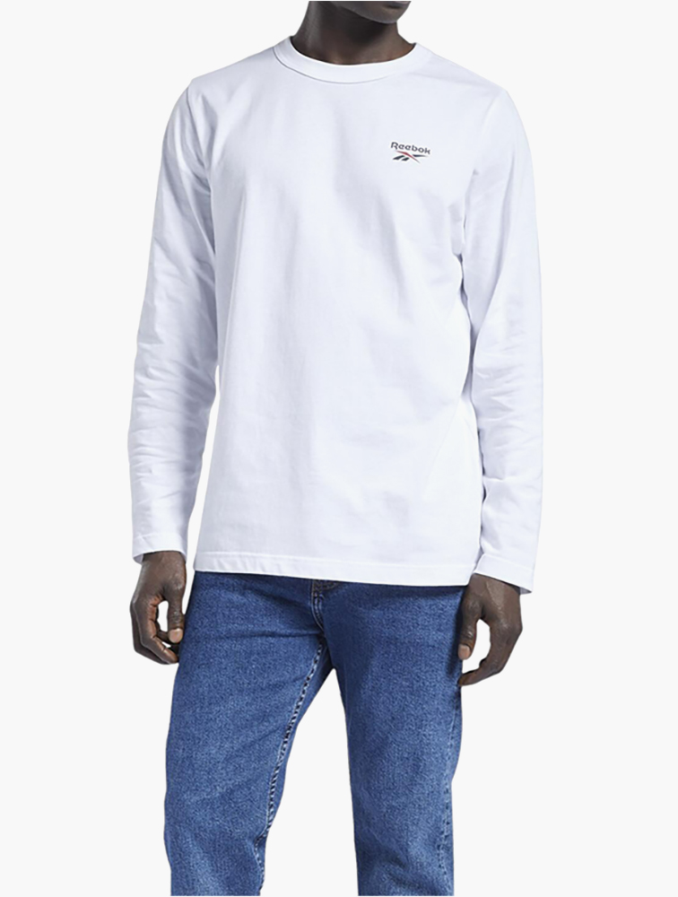 MyRunway | Shop Reebok White Long Sleeve T-Shirt for Men from